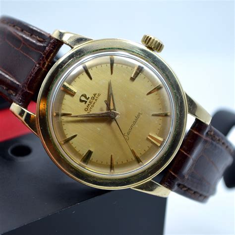 omega watch vintage gold|old gold omega watches.